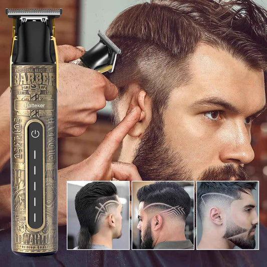 T-Blade Hair Cutting Machine - USB Rechargeable Men's Hair Trimmer & Bald Clippers