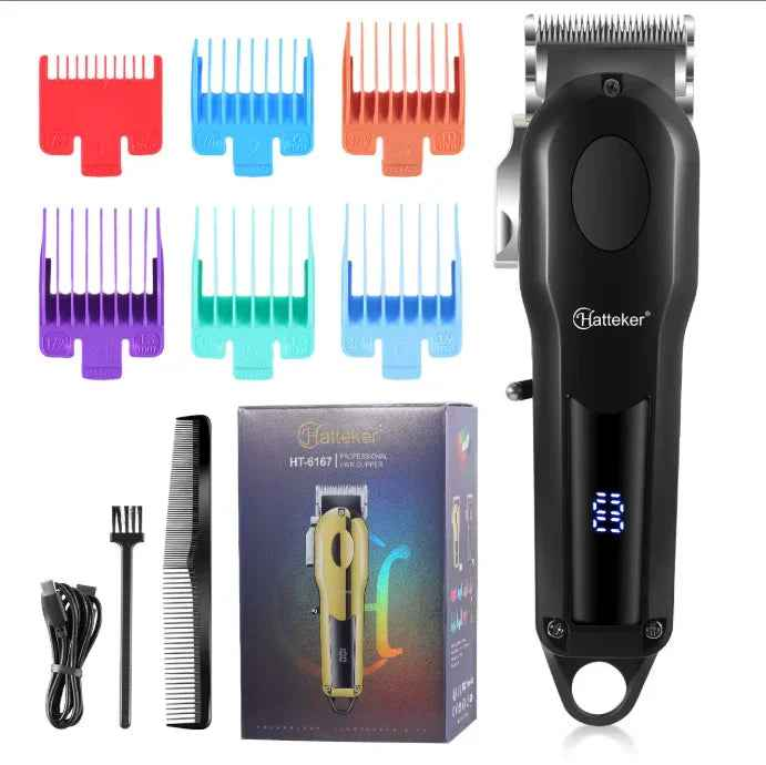 Hatteker Cordless Hair Clippers Styling Tools Set – Rechargeable Electric Hair Clipper Kit for Men