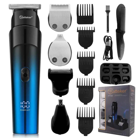 HATTEKER HT-622 Beard Trimmer – Cordless Waterproof Precision Grooming Tool for Men