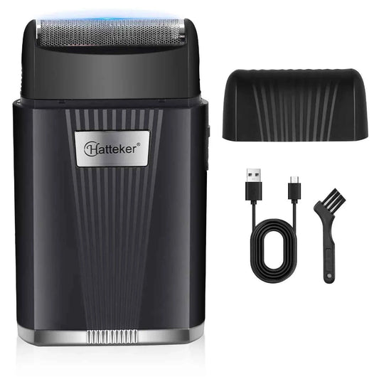 HATTEKER HT-931 MINI Men's Electric Shaver Beard Trimmer Shaving Portable Facial Grooming Shaving