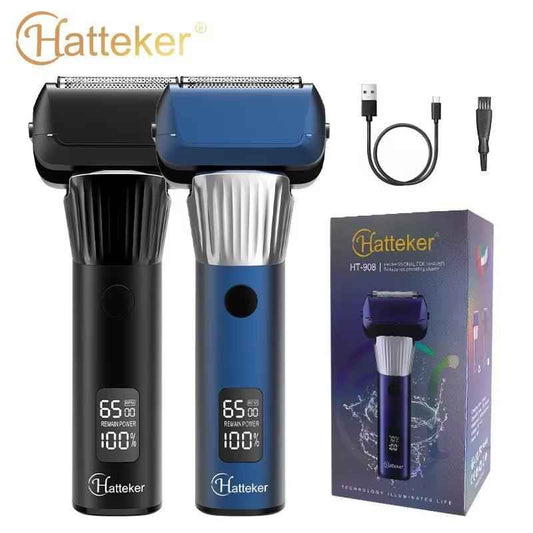 Washable Three-Blade Electric Shaver for Men | LCD Digital Display
