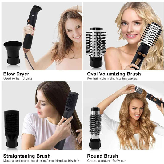 4-in-1 Air Hair Styler - Hair Dryer, Curler, Hot Comb & Straightener