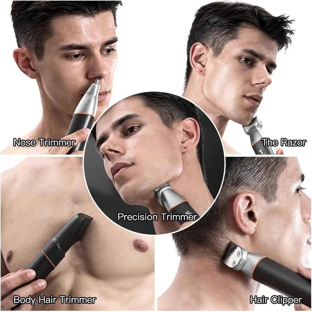 ELECTRIC hair clipper waterproof 5 in1 professional trimmer razor beard body hair cutting
