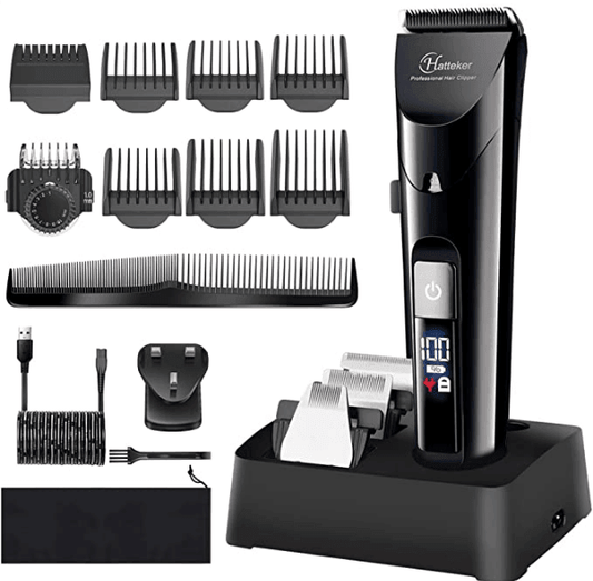 HATTEKER Cordless Waterproof Professional Hair Cutting LED Display 4 in 1 RFC 69104