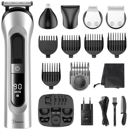 HATTEKER Brand Hair Clipper Waterproof Man's Barber 5 in 1 RFC 591805