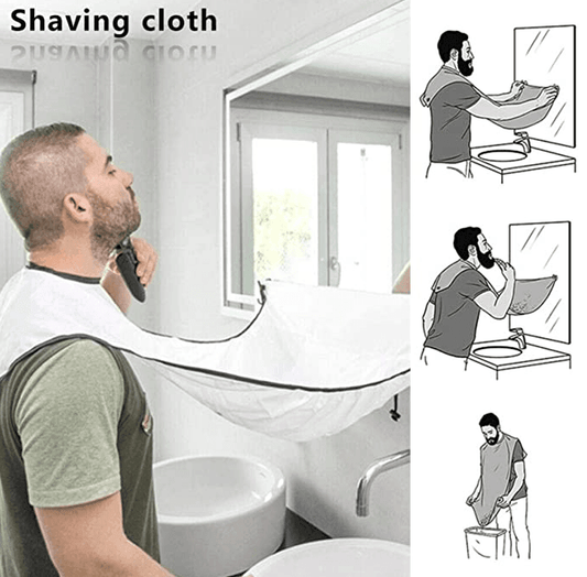 Beard Apron Trimming Catcher Cape for Men