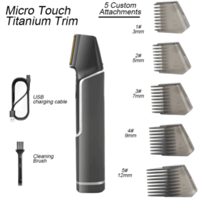 HATTEKER Retractable men's shaver portable Body Hair trimmer