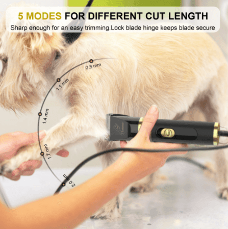 HATTEKER Professional Electric Dog Hair Cutter High Power Pet Cat Clipper