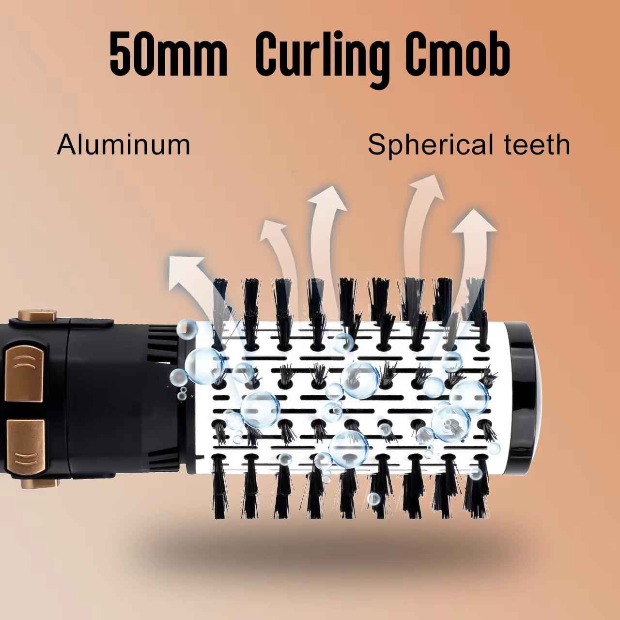 4-in-1 Air Hair Styler - Hair Dryer, Curler, Hot Comb & Straightener