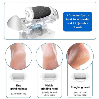 Hatteker Electric Callus Remover - USB Rechargeable Foot Sharpener with LCD