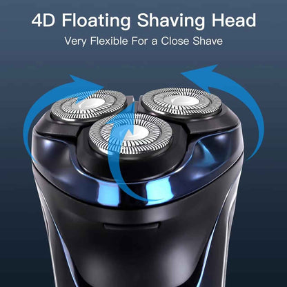 Hatteker Men's Beard Trimmer Waterproof Rotary Beard Trimmer & Electric Shaver with USB Charging