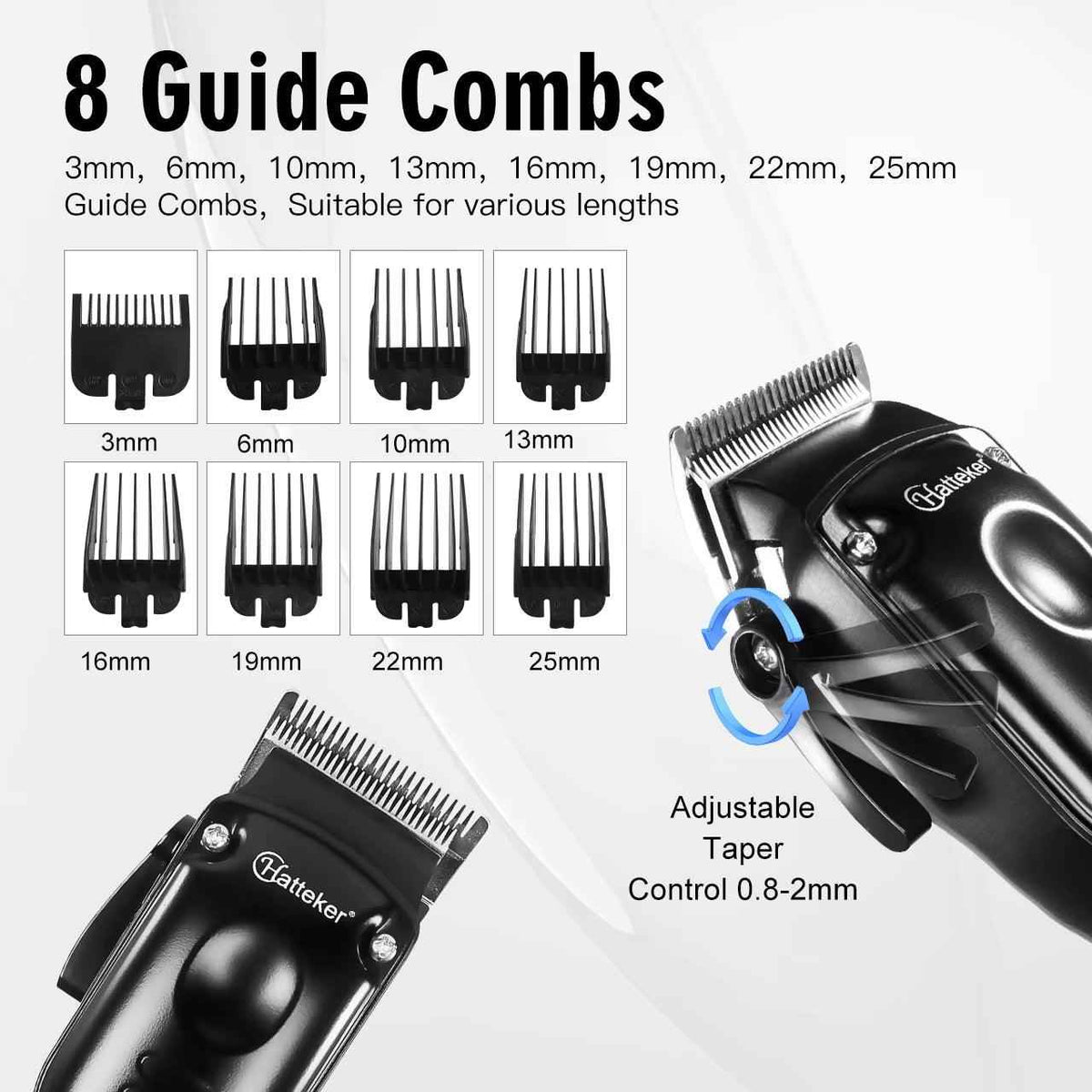 Hatteker  hair clipper Professional LED Hair Clipper and Trimming Set