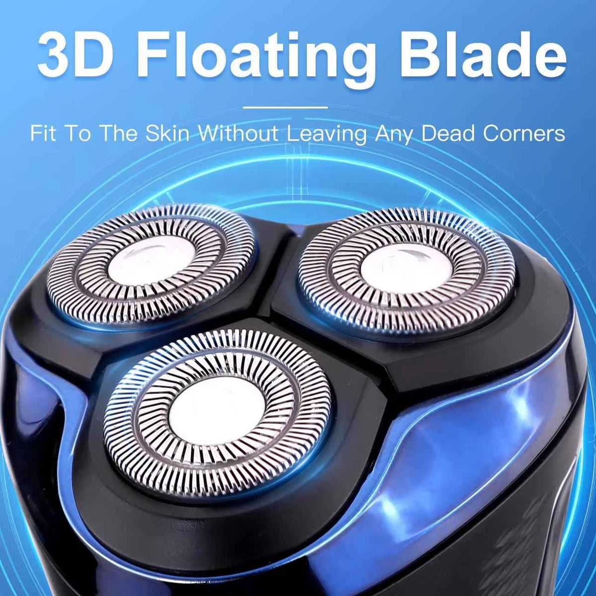 Men's Rotary Waterproof USB Charging Beard Trimmer & Electric Shaver