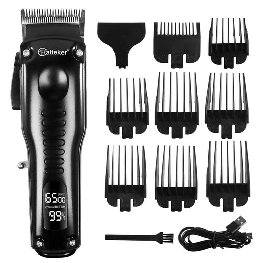 Hatteker  hair clipper Professional LED Hair Clipper and Trimming Set