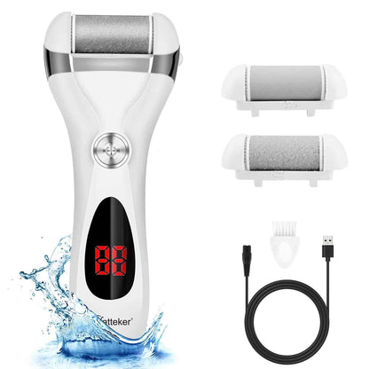 Hatteker Electric Callus Remover - USB Rechargeable Foot Sharpener with LCD