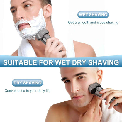 4-in-1 Body Hair Trimmer for Hatteker – Dual Head Groin & Body Groomer IPX7 Waterproof