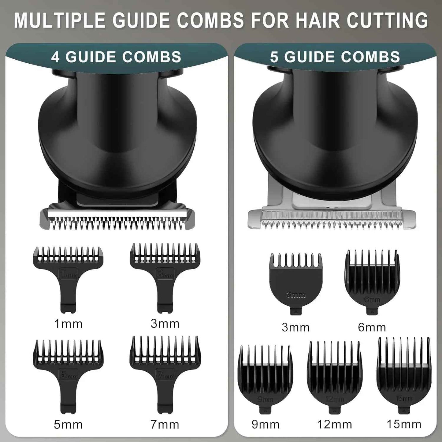 Hatteker 8-in-1 Grooming Kit – Hair Clipper Beard Trimmer Zero Gap T Blade Waterproof