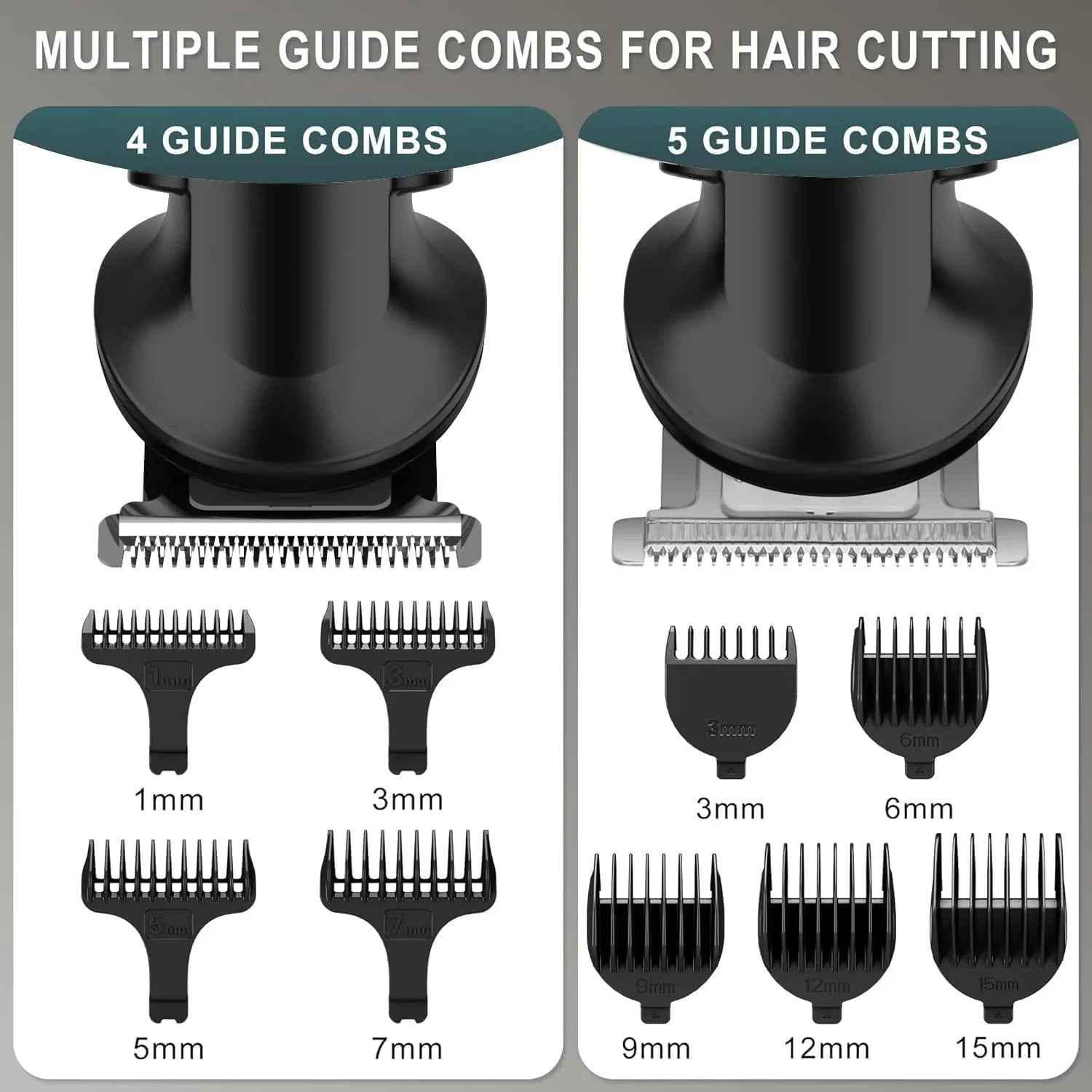 Hatteker 8-in-1 Grooming Kit – Hair Clipper Beard Trimmer Zero Gap T Blade Waterproof