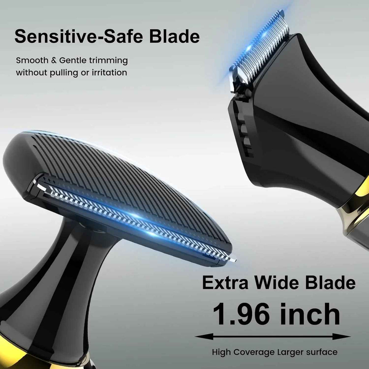 Hatteker Back Shaver for Men – 4-in-1 Body Groomer with Extendable Handle Waterproof