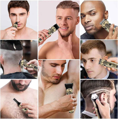 Hatteker Beard Trimmer Mustache Trimmer for Men 8 in 1 Adjustable Speed Waterproof Hair Clipper T-Blade Electic Razor Shavers Cordless Mens Gift Grooming Kit with Face Nose Body