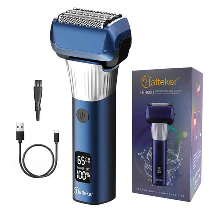 Washable Three-Blade Electric Shaver for Men | LCD Digital Display