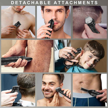 Hatteker 8-in-1 Grooming Kit – Hair Clipper Beard Trimmer Zero Gap T Blade Waterproof