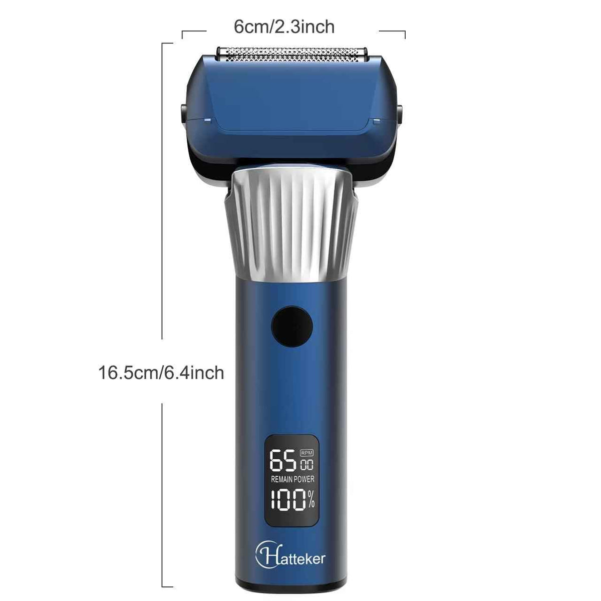 Washable Three-Blade Electric Shaver for Men | LCD Digital Display