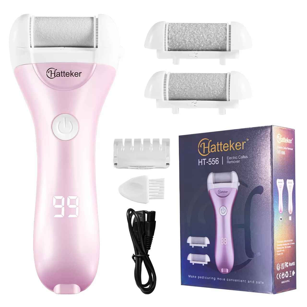 USB Rechargeable Electric Foot Callus Remover - Dead Skin Grinder for Smooth Feet