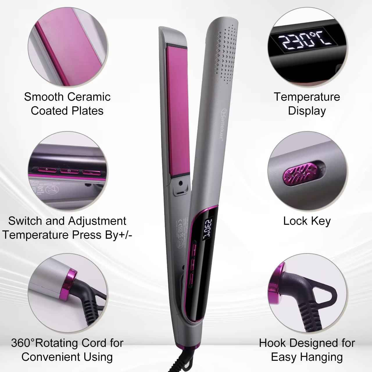 Hatteker Portable Hair Straightener - New Hair Care Styling Tool