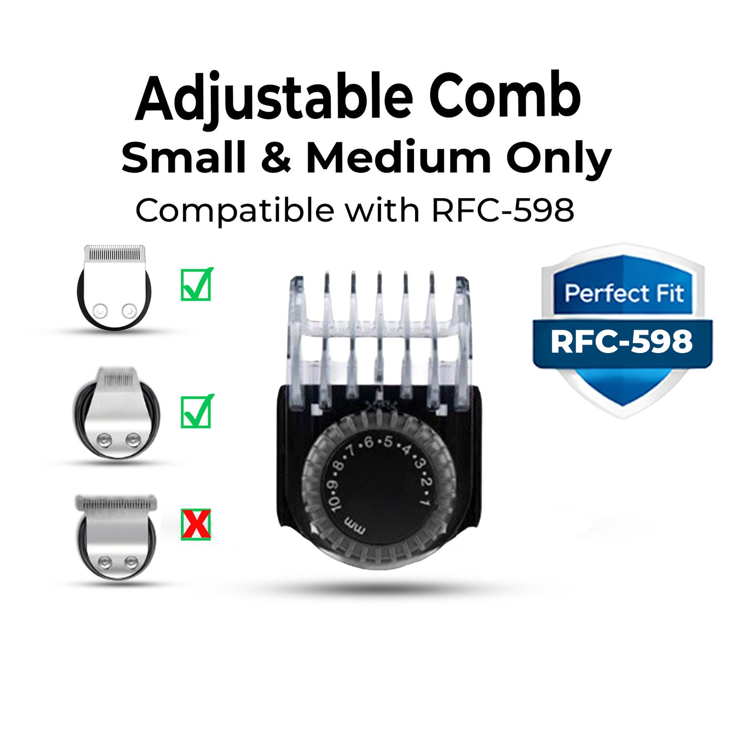 HATTEKER Replacement Limit Comb Adjustable For Hatteker Trimmer RFC-598