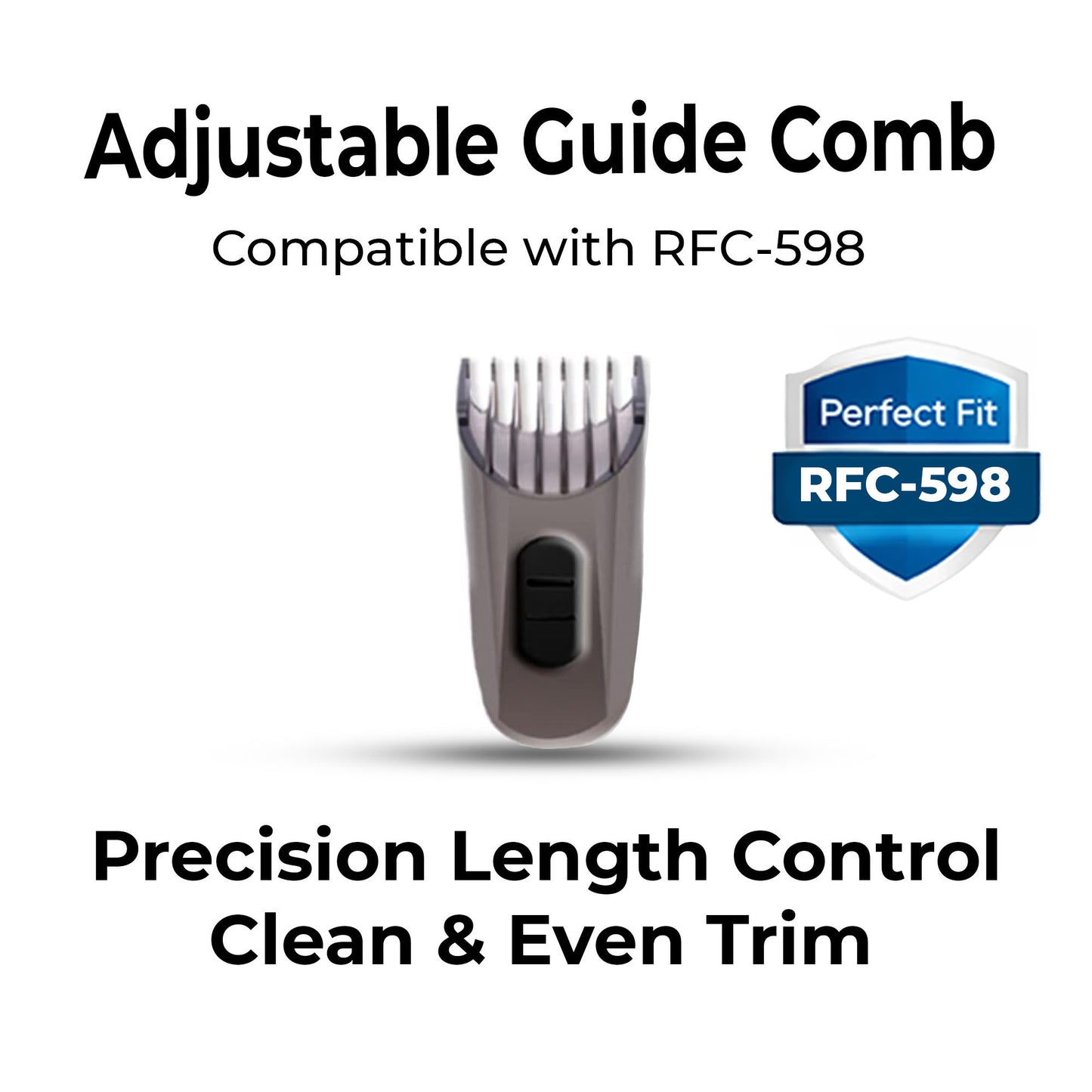 HATTEKER Adjustable Guide Comb for RFC-598 – Replacement Limit Comb Attachment for Precision Hair Length Control
