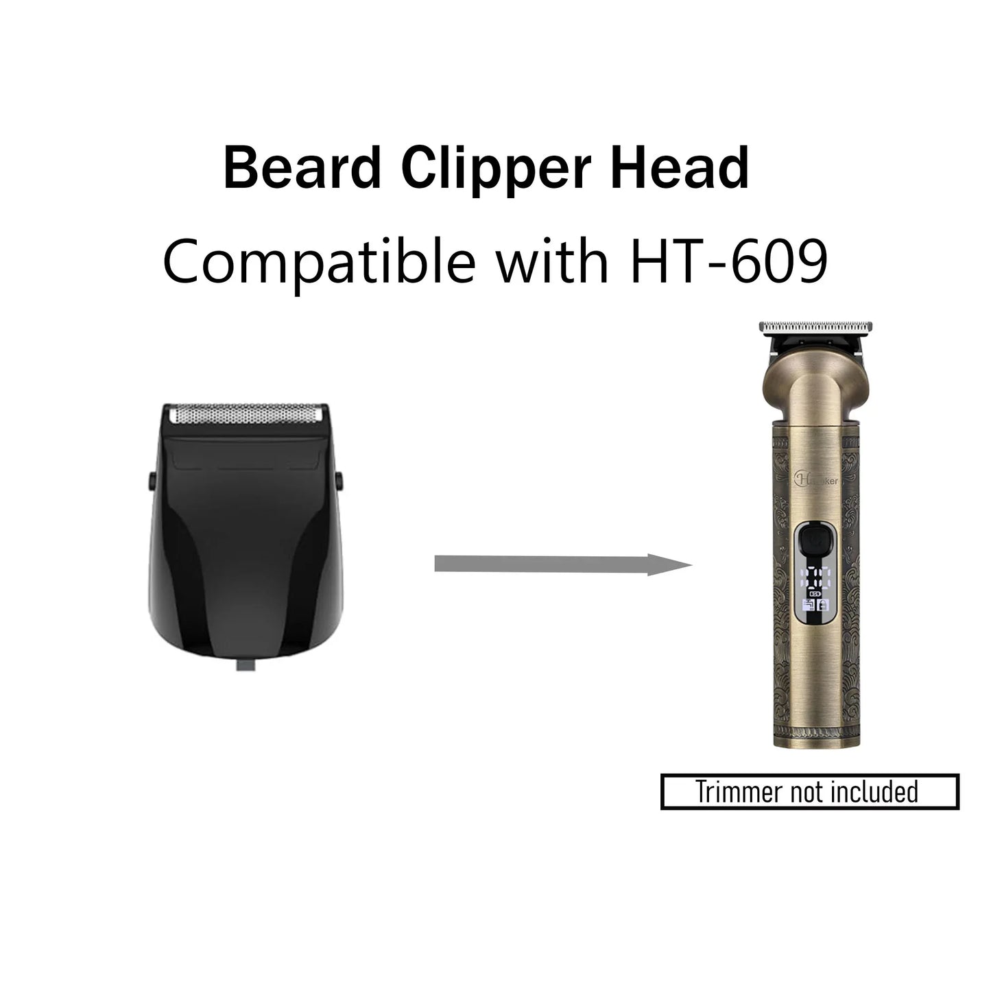 compatible hatteker ht-609 trimmer clipper head attachment