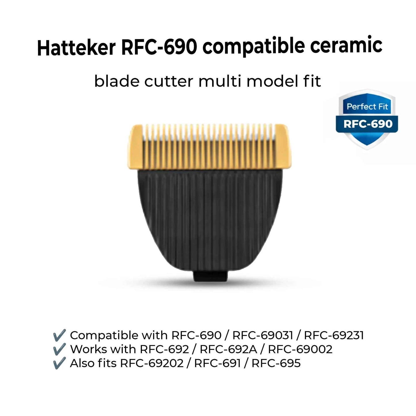 HATTEKER Replacement  Blade Ceramic Cutter For Hatteker Clipper RFC-690
