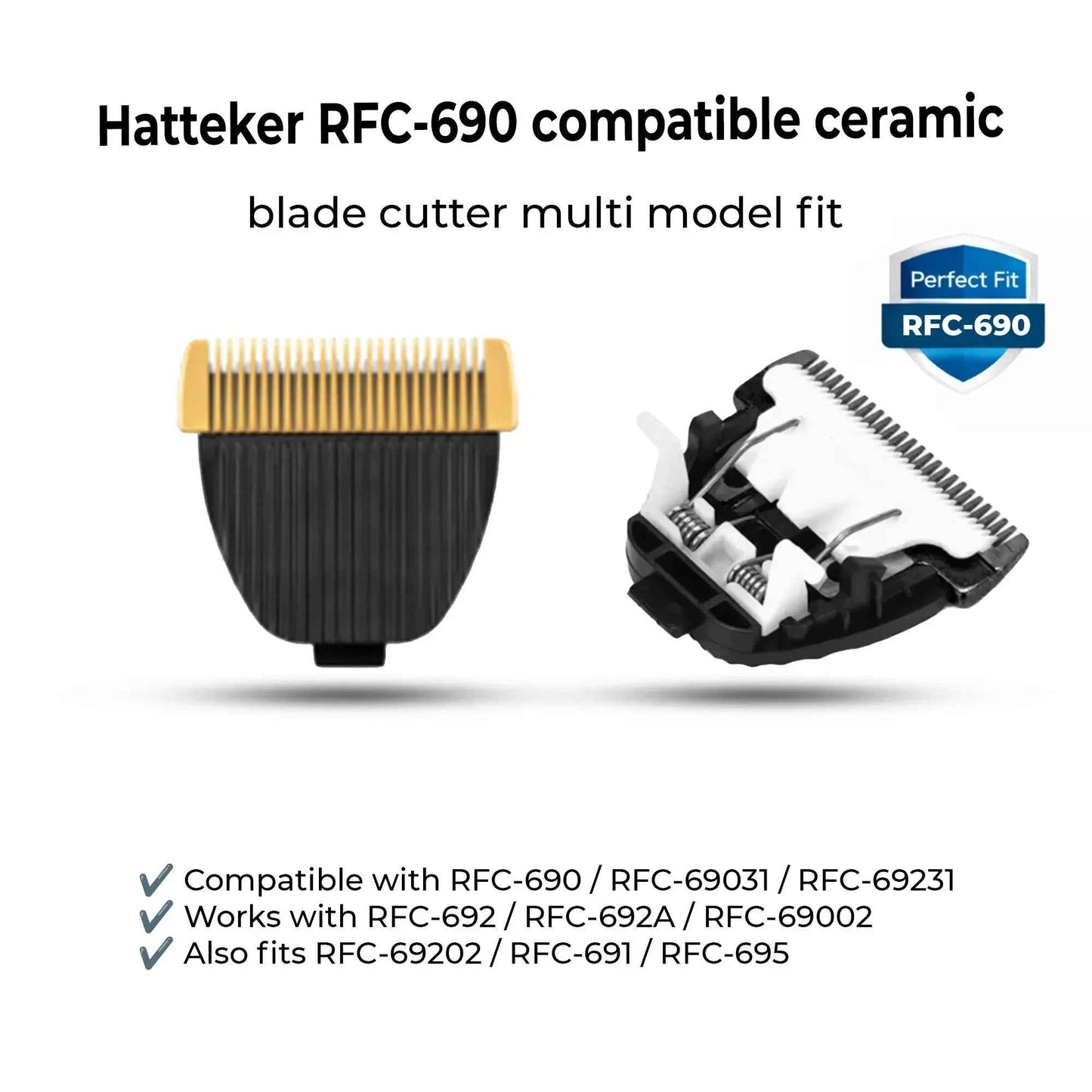 Hatteker RFC-69031 Ceramic Replacement Blade Cutter for Hair Clipper