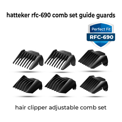 Hatteker RFC-690 Replacement Kit – Blade, Comb Set & Charger Bundle