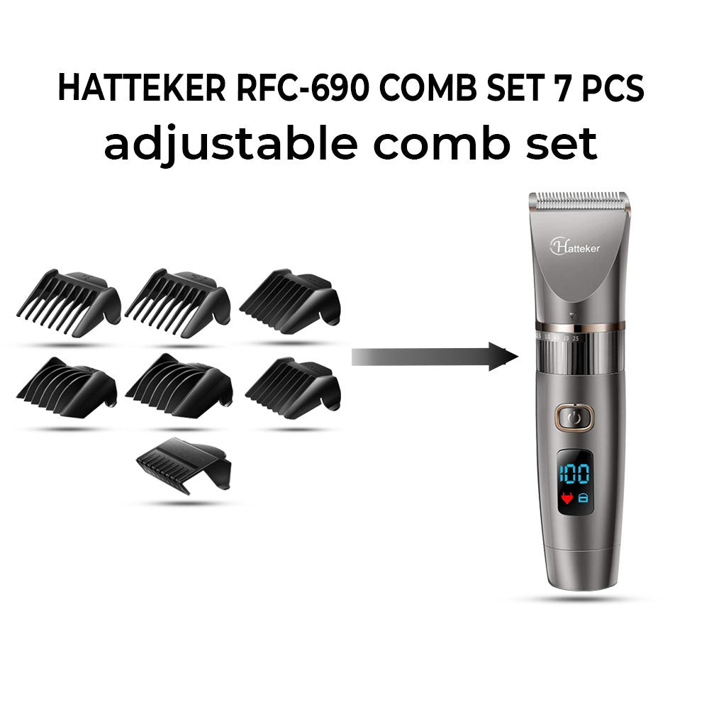 hair clipper adjustable comb set hatteker clipper guard attachments 7 pcs