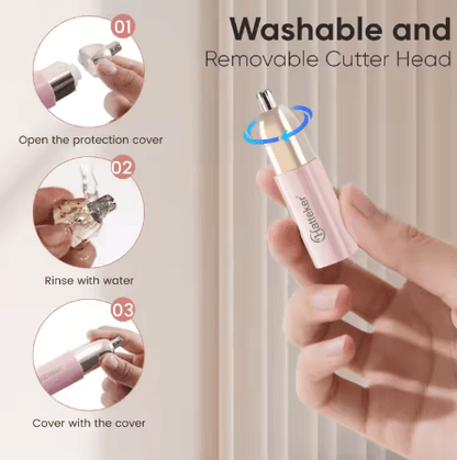 Hatteker Rechargeable Eyebrow & Facial Hair Remover – Precision Grooming Tool for Smooth Skin