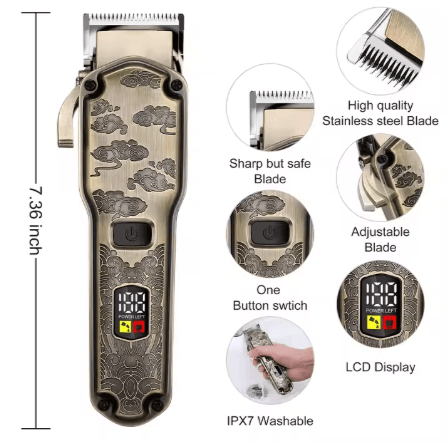 Hatteker Professional Multifunctional Grooming Kit- 5-in-1 Grooming System for Complete Men's Care