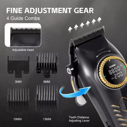 Hatteker 9000RPM Cordless Hair Trimmer – Pro Grooming Power for Home & Salon