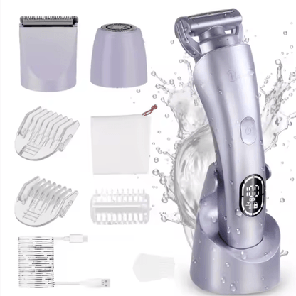 🌸 Hatteker HT-578 – 3-in-1 Rechargeable Lady Shaver 🌊 | Smooth Skin Anytime, Anywhere!