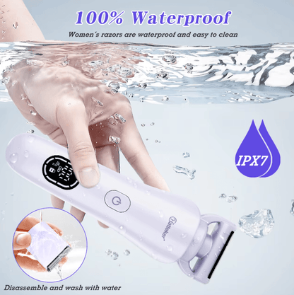 🌸 Hatteker HT-578 – 3-in-1 Rechargeable Lady Shaver 🌊 | Smooth Skin Anytime, Anywhere!