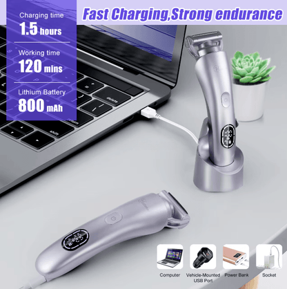 🌸 Hatteker HT-578 – 3-in-1 Rechargeable Lady Shaver 🌊 | Smooth Skin Anytime, Anywhere!