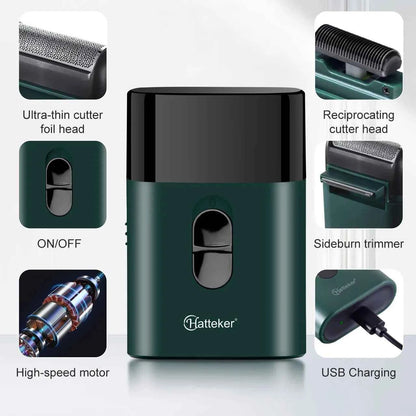 Hatteker Small Electric Shaver USB Charging Shaving Machine Powerful Retro Shaving Machine