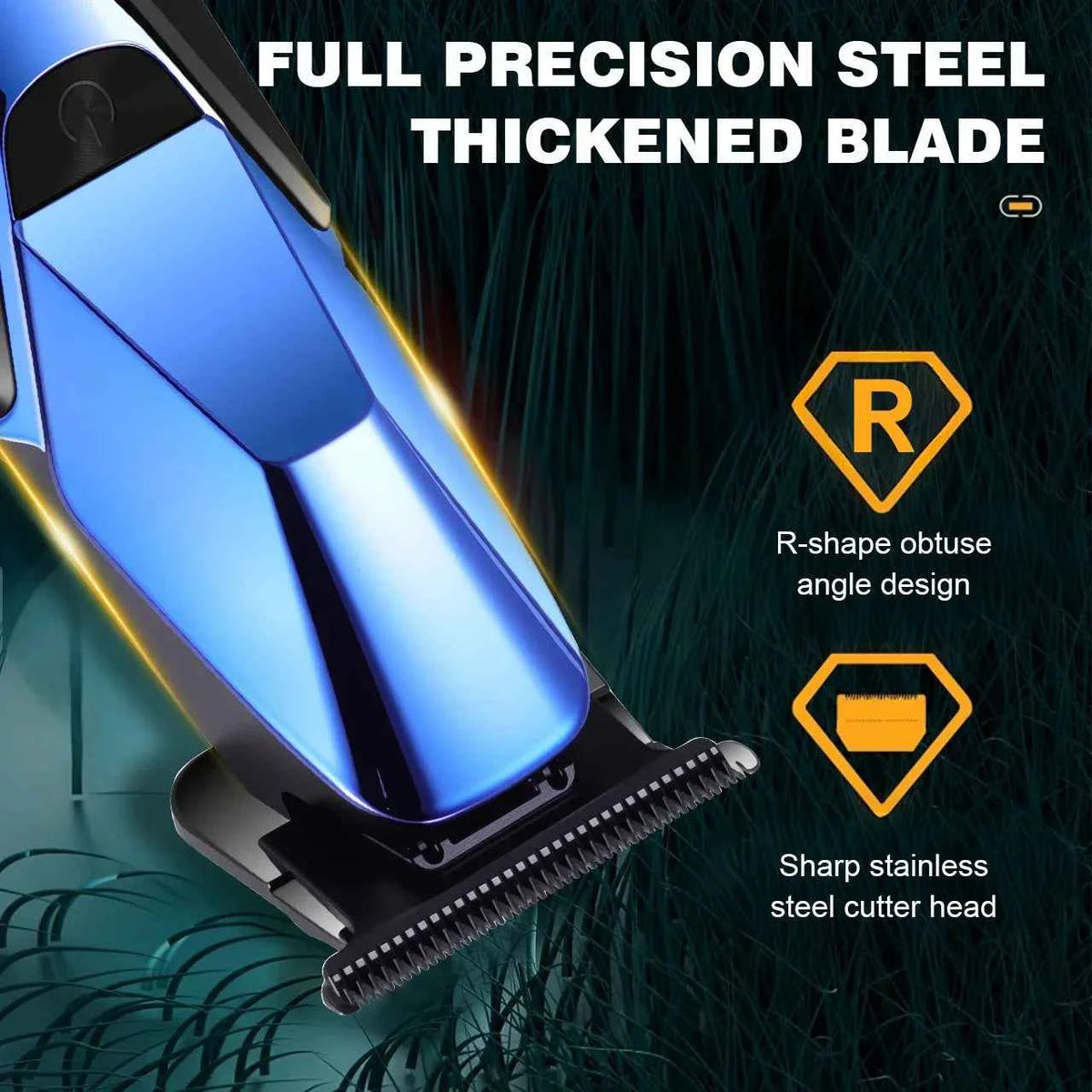 Hatteker HT-6133 Cordless Professional Hair Clippers for Men Rechargeable, Quiet Motor,Ideal for Home & Barber Use