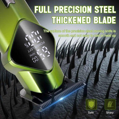 Hatteker HT-6132 Hair Clipper – LCD Digital Display Precision Trimmer USB Rechargeable