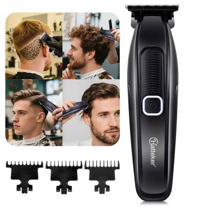 HATTEKER  HT-6135 Electric Razor Hair Clippers LCD Digital Display Hair Salon Hairdressing Tools for Men