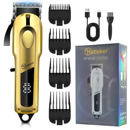 Hatteker New Model Hair Cutting Machine Electric Trimmer Rechargeable Professional Cordless Hair Clippers for Men
