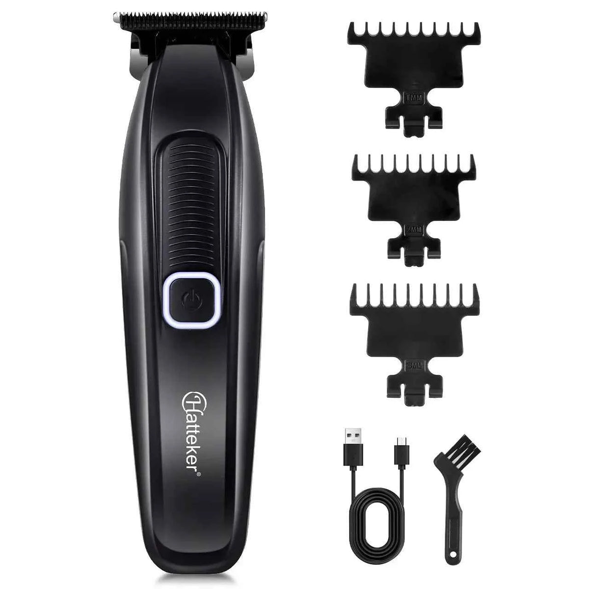 HATTEKER  HT-6135 Electric Razor Hair Clippers LCD Digital Display Hair Salon Hairdressing Tools for Men