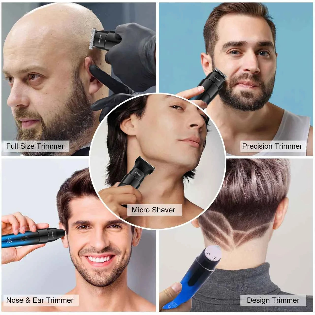 HATTEKER HT-622 Beard Trimmer – Cordless Waterproof Precision Grooming Tool for Men