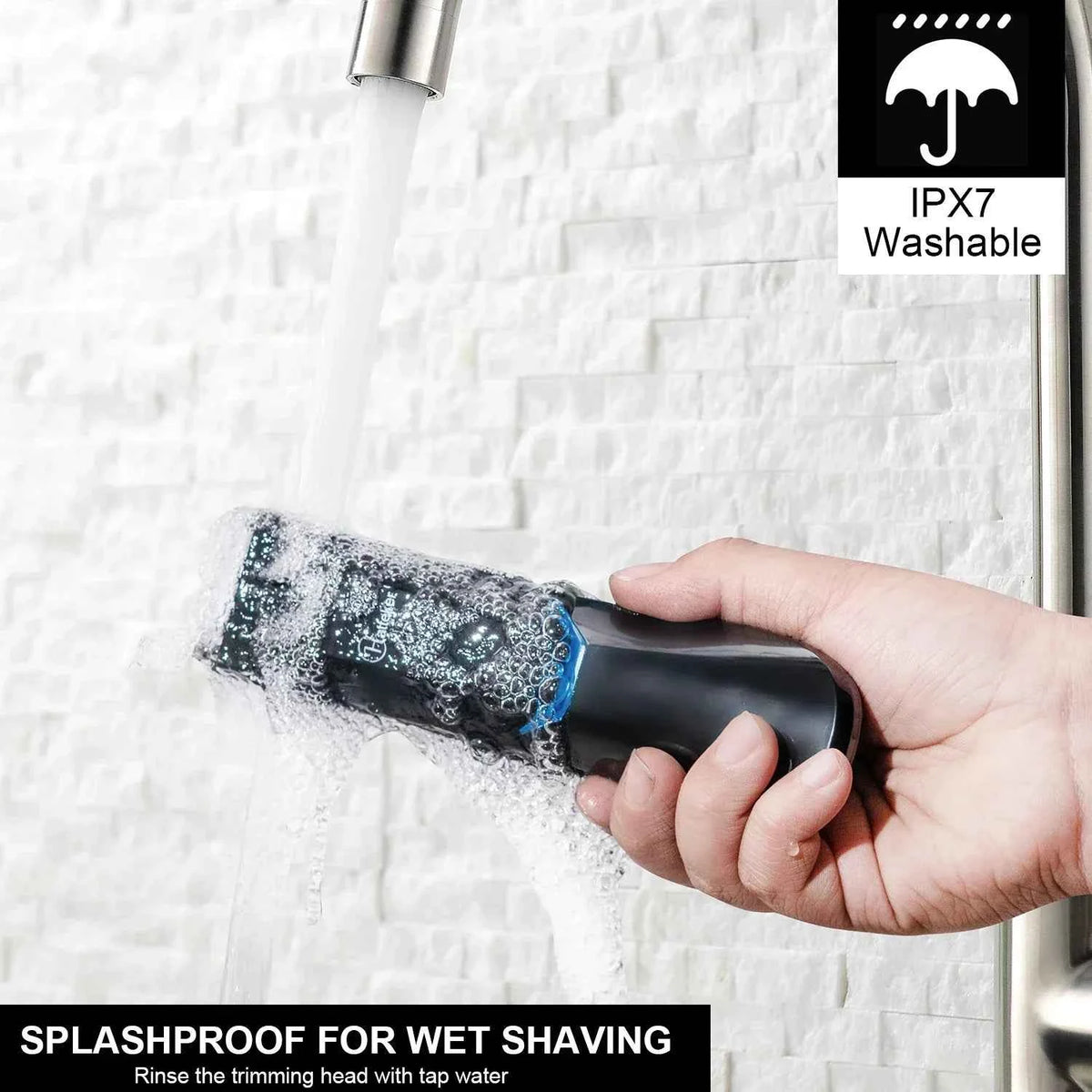 Hatteker SK-1810 Body Hair Trimmer – Waterproof Cordless Groomer for Men with LED Display